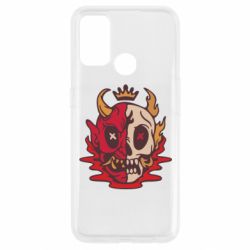 Чехол для Oppo A53/A32/A33 Skull face - PrintSalon