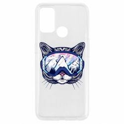 Чехол для Oppo A53/A32/A33 Snowboard Cat - PrintSalon