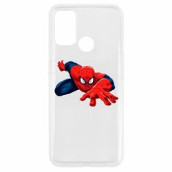 Чехол для Oppo A53/A32/A33 Spiderman and jump - PrintSalon
