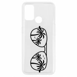 Чехол для Oppo A53/A32/A33 Sunglasses And Palm Trees - PrintSalon