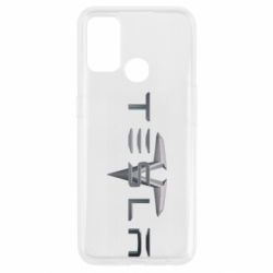 Чехол для Oppo A53/A32/A33 Tesla Car logo - PrintSalon