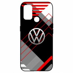 Чехол для Oppo A53/A32/A33 Volkswagen logo and abstraction - PrintSalon