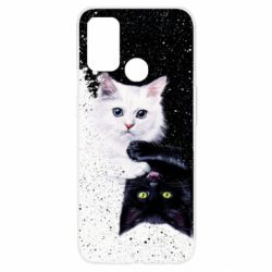 Чехол для Oppo A53/A32/A33 Yin and Yang cats - PrintSalon