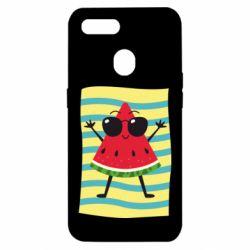 Чехол для Oppo A5s/A12 Арбуз на пляже - PrintSalon