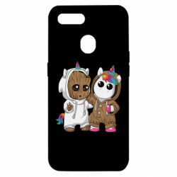 Чехол для Oppo A5s/A12 Baby Groot And Unicorn - PrintSalon