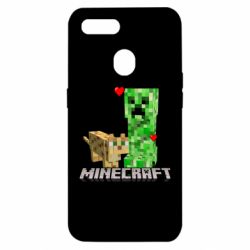 Чехол для Oppo A5s/A12 Creeper and Cat - PrintSalon