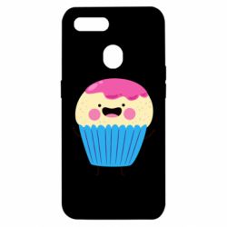 Чехол для Oppo A5s/A12 Funny cupcake with smile - PrintSalon