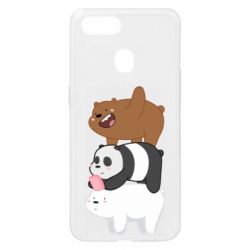 Чехол для Oppo A5s/A12 Гризли Панда и Белый - PrintSalon