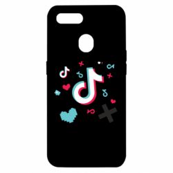 Чехол для Oppo A5s/A12 Icons TIK TOK - PrintSalon
