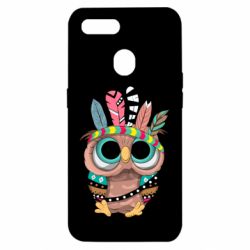Чехол для Oppo A5s/A12 Little owl with feathers - PrintSalon