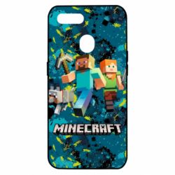 Чохол для Oppo A5s / A12Minecraft Steve Alex And Dog - PrintSalon