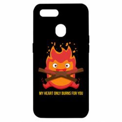Чехол для Oppo A5s/A12 MY HEART ONLY  BURNS FOR YOU - PrintSalon
