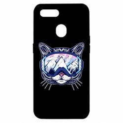 Чехол для Oppo A5s/A12 Snowboard Cat - PrintSalon
