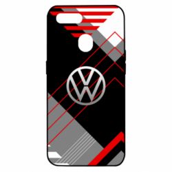 Чохол для Oppo A5s / A12Volkswagen logo and abstraction-PrintSalon Чохол для Oppo A5s / A12Volkswagen logo and abstraction