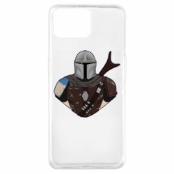Чехол для Oppo A73 Bust of Mandalorian - PrintSalon
