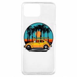 Чехол для Oppo A73 Car and sunset - PrintSalon