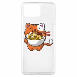 Чехол для Oppo A73 Cat and Ramen - PrintSalon