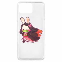 Чехол для Oppo A73 Chibi Bunny Kamado Nezuko - PrintSalon