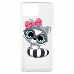 Чехол для Oppo A73 Cute raccoon - PrintSalon
