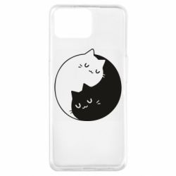 Чехол для Oppo A73 Cute yin yang cats - PrintSalon