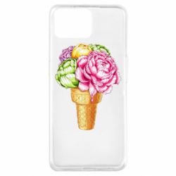 Чехол для Oppo A73 Ice cream flowers - PrintSalon