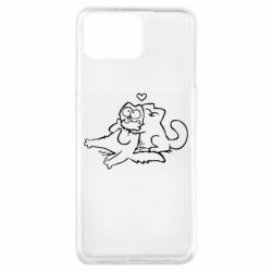 Чехол для Oppo A73 Кот Саймона Любовь - PrintSalon