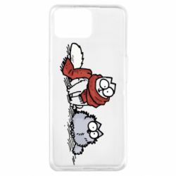 Чехол для Oppo A73 Кот Саймона Зима - PrintSalon