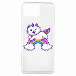 Чехол для Oppo A73 Котик-единорог - PrintSalon