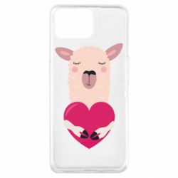 Чохол для Oppo A73Lama with heart - PrintSalon