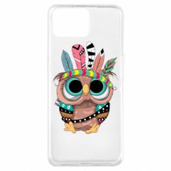 Чехол для Oppo A73 Little owl with feathers - PrintSalon