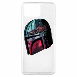 Чехол для Oppo A73 Mandalorian Helmet profil - PrintSalon