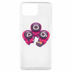 Чехол для Oppo A73 Милые солдаты из игры в кальмара - PrintSalon