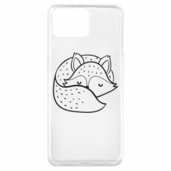 Чехол для Oppo A73 Sleeping fox - PrintSalon