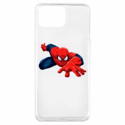 Чехол для Oppo A73 Spiderman and jump - PrintSalon