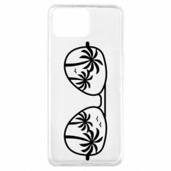 Чехол для Oppo A73 Sunglasses And Palm Trees - PrintSalon