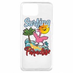 Чехол для Oppo A73 Surfing Paradise Flamingo - PrintSalon