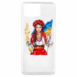 Чехол для Oppo A73 Украинская девушка в венку