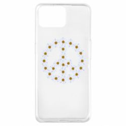 Чехол для Oppo A73 Знак мира из ромашек - PrintSalon