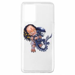 Чехол для Oppo A74 4G Alien vs Predator - PrintSalon