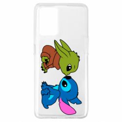 Чехол для Oppo A74 4G Baby Yoda And Stitch - PrintSalon