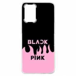 Чехол для Oppo A74 4G Blackpink pink fire - PrintSalon