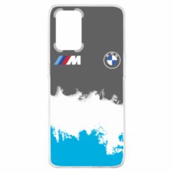 Чехол для Oppo A74 4G BMW logo and gray background - PrintSalon