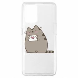 Чехол для Oppo A74 4G Cat with a letter - PrintSalon