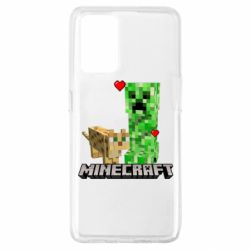 Чехол для Oppo A74 4G Creeper and Cat - PrintSalon