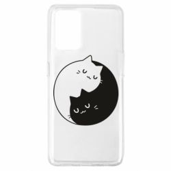 Чехол для Oppo A74 4G Cute yin yang cats - PrintSalon