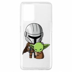 Чехол для Oppo A74 4G Din Djarin And The Child - PrintSalon