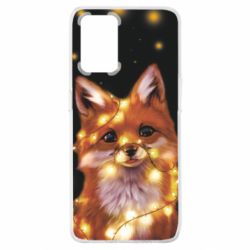 Чохол для Oppo A74 4G Fox And Christmas Lights - PrintSalon