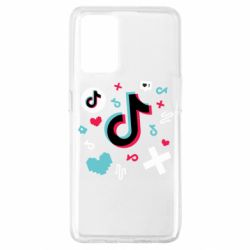 Чехол для Oppo A74 4G Icons TIK TOK - PrintSalon