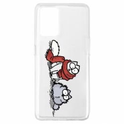 Чехол для Oppo A74 4G Кот Саймона Зима - PrintSalon