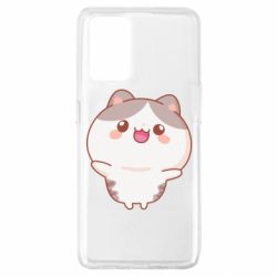 Чехол для Oppo A74 4G Котик обнимает тебя - PrintSalon
